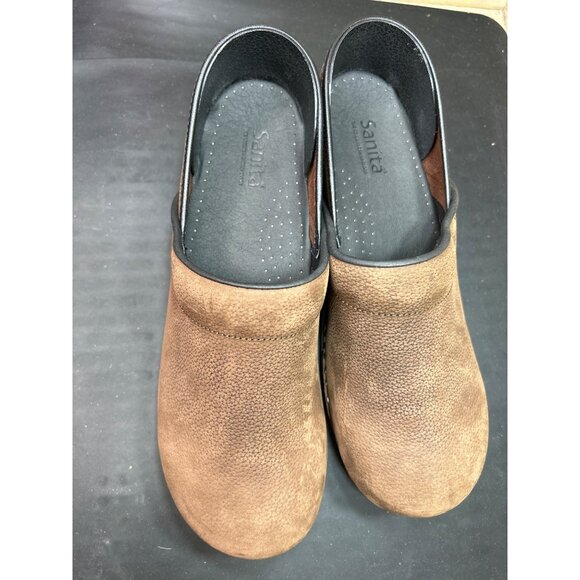 Sanita Pro Textured Oil Women's Clog in Antique Brown Size 10.5-11 - Picture 3 of 10